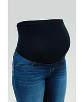 1822 Denim Maternity Better Butter Over the Bump Crop Wide Leg Jean