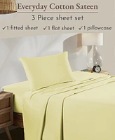 Soft 100% Cotton Sheets Set - Cooling Durable Sateen