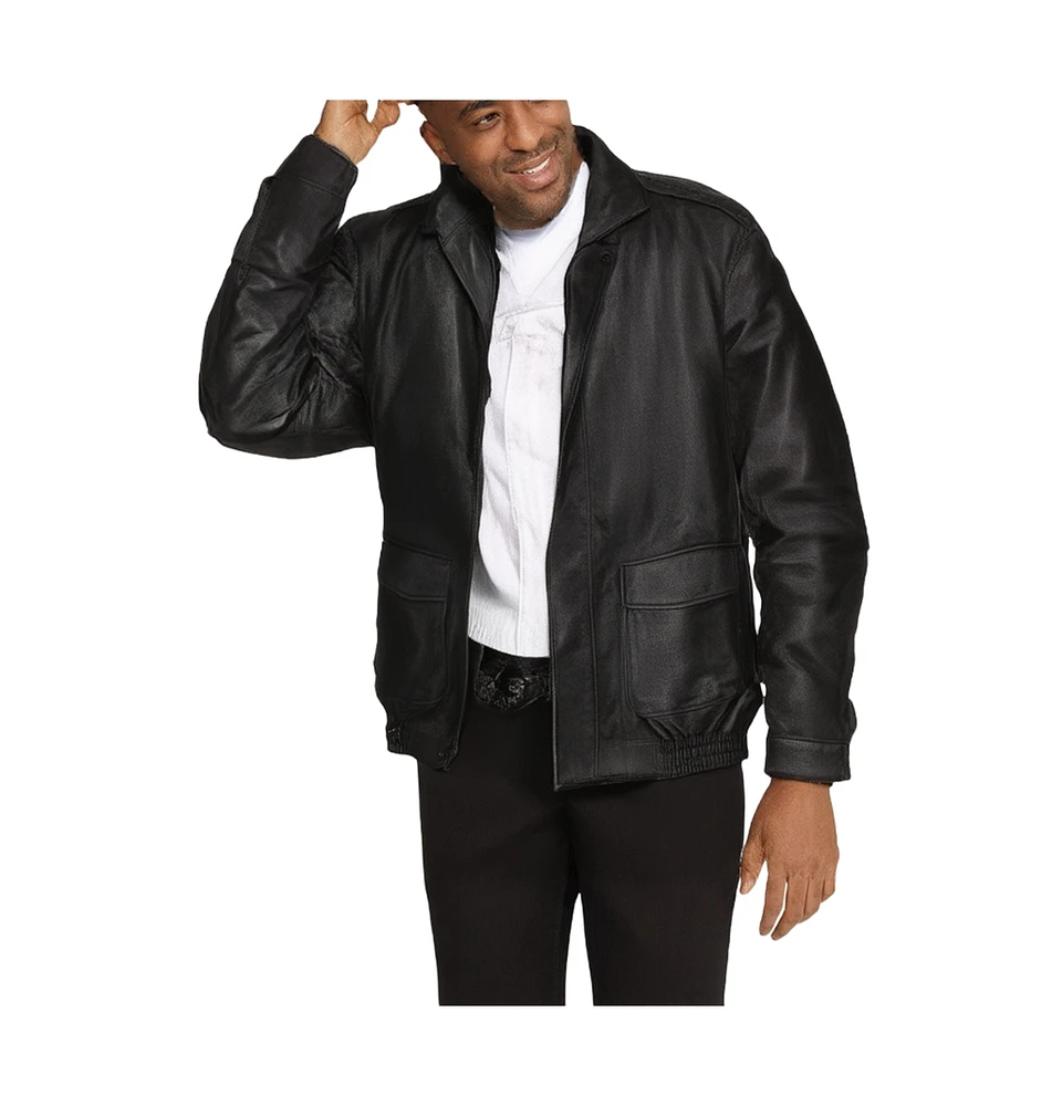 KingSize Big & Tall Leather Aviator Bomber