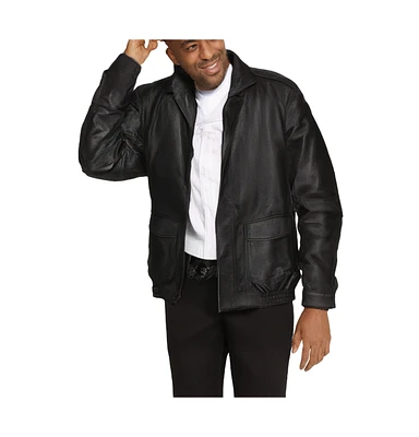 KingSize Big & Tall Leather Aviator Bomber