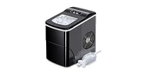 Zafro ice maker can produce 26 pounds of ice per day and can make nine bullet ice cubes in just six minutes. It is available in two ice cube sizes and