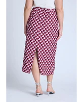 Eloquii Plus Geometric Sequin Skirt