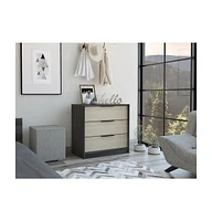 Three-Drawer Dresser for Bedroom Storage and Organization