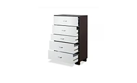 Sturdy Five-Drawer Chest for Closet Bedroom or Guest Room
