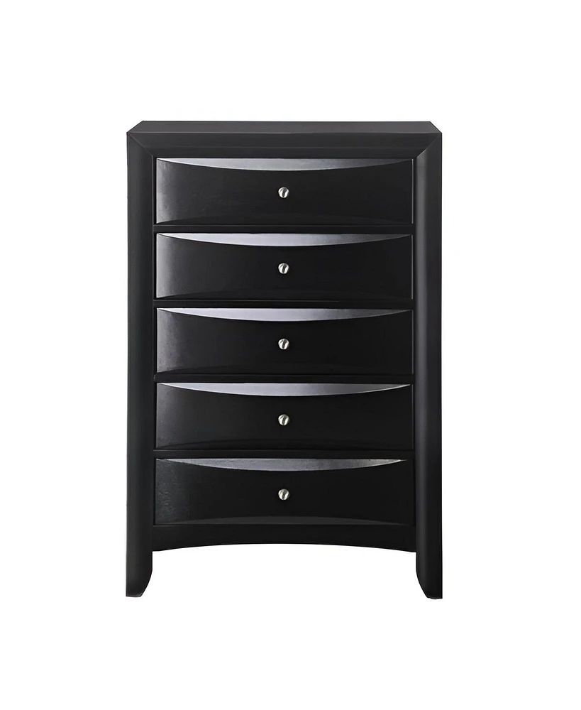 Five-Drawer Chest for Bedroom Storage and Organization