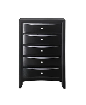 Five-Drawer Chest for Bedroom Storage and Organization