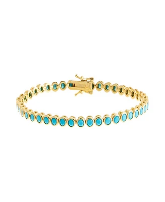 By Adina Eden Colored Bezel Tennis Bracelet
