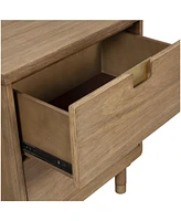 Sturdy 2-Drawer Nightstand for Bedroom or Living Room Storage