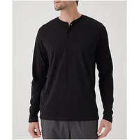 Pact Men's Organic Cotton Softspun Long Sleeve Henley