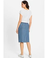 Olsen Women's Soft Denim Pull-On Skirt
