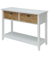 Solid Wood Console Table for Entryway Living Room or Hallway Decor
