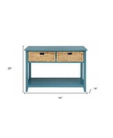 Solid Wood Console Table for Entryway Living Room or Hallway Decor