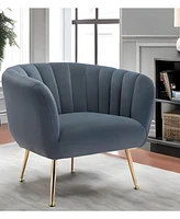 Velvet Tufted Club Chair for Luxurious Living Room or Lounge Seating