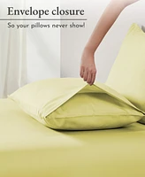 Standard/Queen Pillowcases Set of 2 – 100% Cotton, Soft & Cooling Sateen, Fits Standard and Queen Pillows