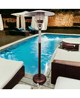 Freestanding 41000 Btu Natural Gas Patio Heater with Steel Construction