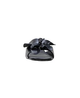 Idalia | Flower Embellished Nappa Leather Slides