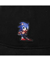 Sonic the Hedgehog Men's I'm Outta Here Black Unstructured Baseball Cap