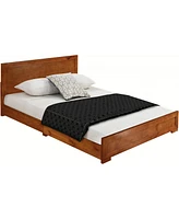 Bed Frame Solid and Manufactured Wood – Durable Construction