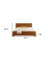 Bed Frame in Solid and Manufactured Wood – Durable Construction