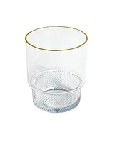 TarHong Stax Optic Twist Goblet Glasses, Set of 6