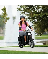 Razor Pocket Mod Miniature Euro 24 Volt Electric Retro Scooters, 1 Red & 1 Black