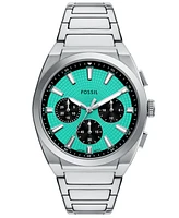 Fossil Men's Everett Chronograph Stainless Steel Watch, 44mm