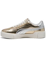 Puma Big Girls Cali Mixed Metals Casual Sneakers from Finish Line