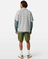 Scotch & Soda Men's Checked Short Sleeve Shirt