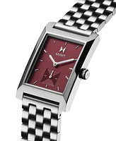 Mvmt Men's Newporter Silver Tone Stainless Steel Bracelet Watch, 28mm