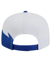 New Era Men's Royal New England Patriots Throwback Jagged 9FiFTY Snapback Hat