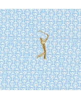 Peter Millar Women's Light Blue The Players Goldman Mar-Tee-Ni Break Quarter-Zip Sun Shirt Pullover Sweatshirt