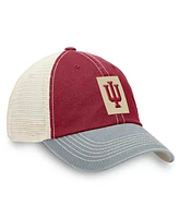 Top of the World Men's Crimson Indiana Hoosiers Off Road Adjustable Trucker Hat