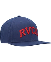 Rvca Men's Blue Arched Snapback Hat