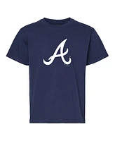 Soft as a Grape Big Boys and Girls Navy/Gray Atlanta Braves T-Shirt, Set of 2