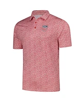 Antigua Men's Red Usmnt Field Ditsy Polo Shirt