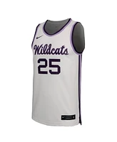 Nike Men's White Kansas State Wildcats 25 Retro Replica Basketball Jersey