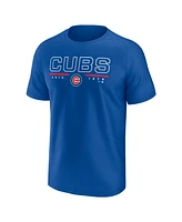 Fanatics Men's Royal Chicago Cubs Raglan T-Shirt