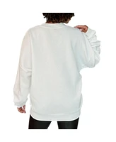 Gameday Couture Women's White Charlotte Fc Fleece Pullover Sweatshirt