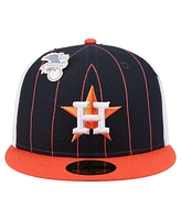 New Era Men's Navy Houston Astros Pinstripe 59FIFTY Hat