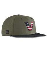 Nike Men's Olive Vanderbilt Commodores On-Field True Performance Baseball Fitted Hat