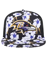 New Era Men's Black Baltimore Ravens Adventure Pattern Golfer Snapback Hat