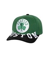 Mitchell & Ness Men's Kelly Green/Black Boston Celtics Under Arch Two-Tone Pro Crown Snapback Hat