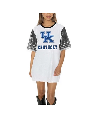 Gameday Couture Women's White Kentucky Wildcats Full Sequin Jersey Dress
