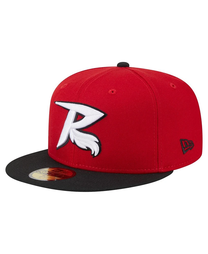 New Era Men's Red/Black Richmond Flying Squirrels Authentic Collection 59FIFTY Hat