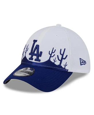 New Era Men's White/Royal Los Angeles Dodgers 2025 Spring Training Landscape 39THIRTY Flex Hat