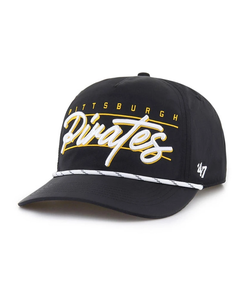 '47 Brand Men's Black Pittsburgh Pirates Condor Hitch Adjustable Hat