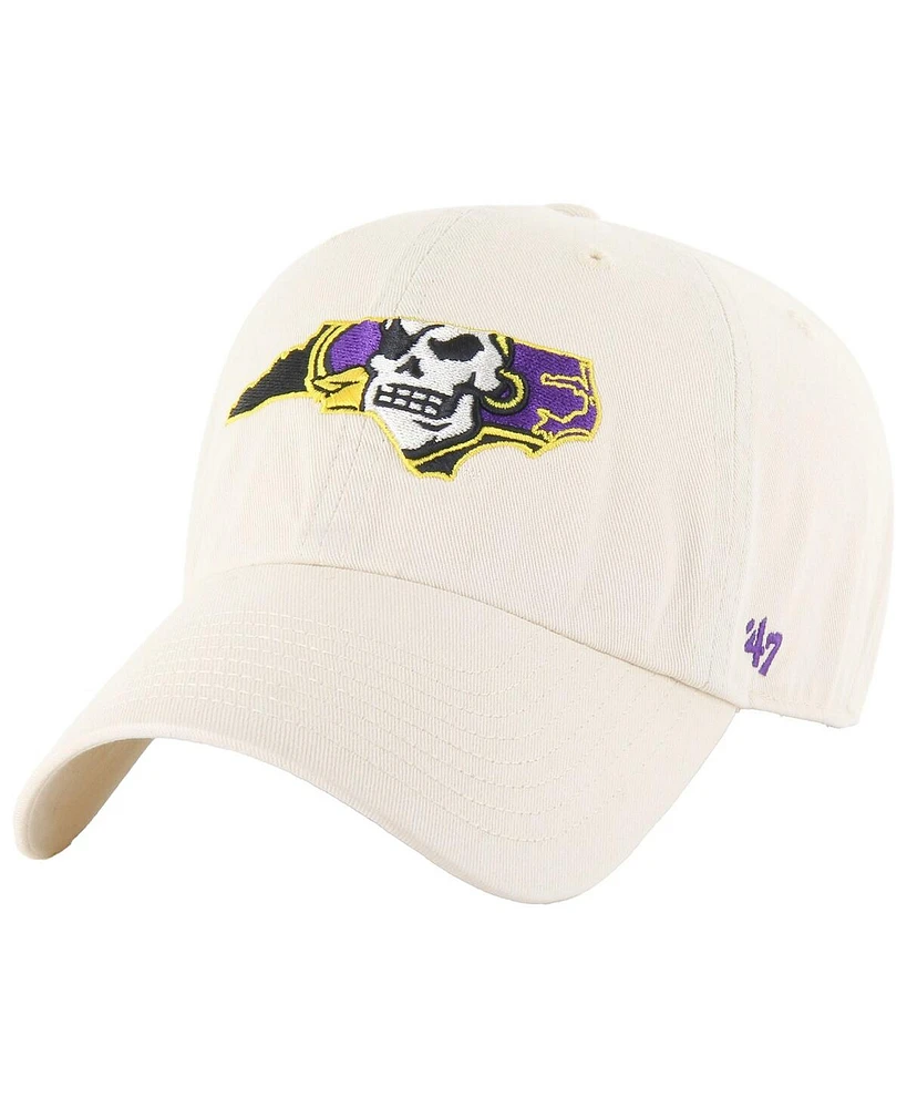 '47 Brand Men's Natural Ecu Pirates Clean Up Adjustable Hat