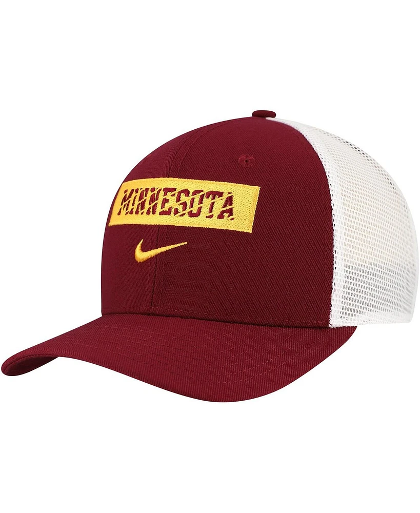Nike Men's Maroon Minnesota Golden Gophers 2024/25 Sideline Rise Trucker Adjustable Hat