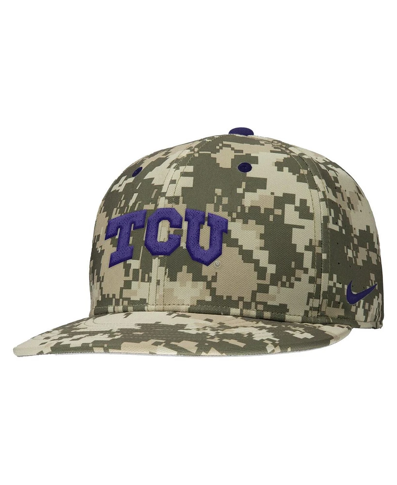Nike Men's Digital Camo Tcu Horned Frogs On-Field Baseball Performance Fitted Hat