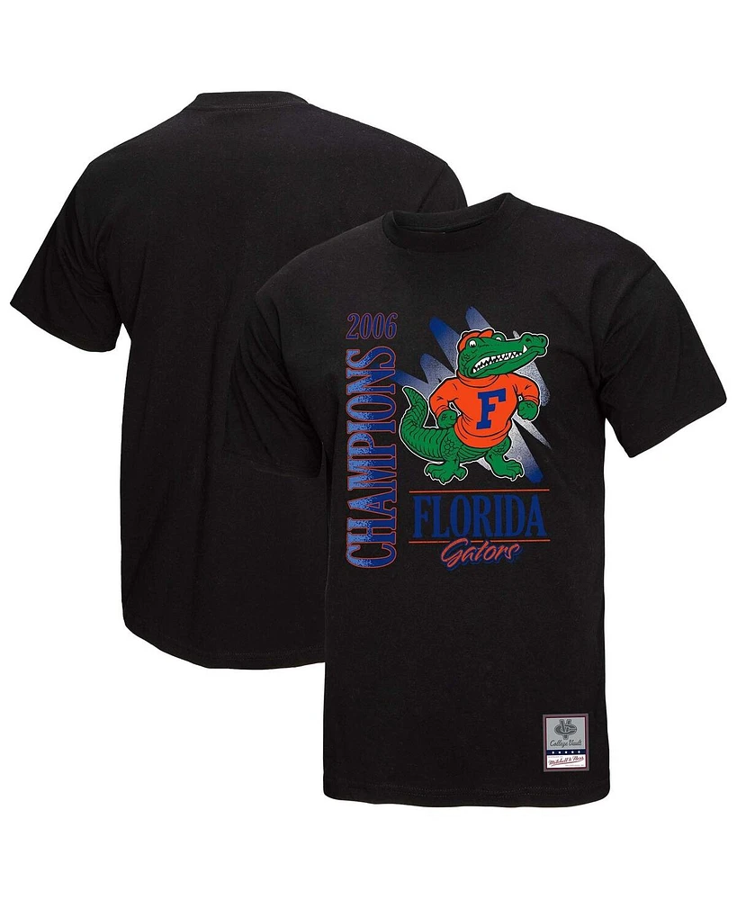 Mitchell & Ness Men's Black Florida Gators Retro Brush Mineral Wash T-Shirt